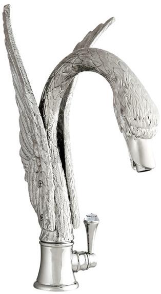 Bronces Mestre Смеситель для раковины, однорычажный, с кристаллами swarovski® Antartica swan sun-id-1404208 - Вид №1