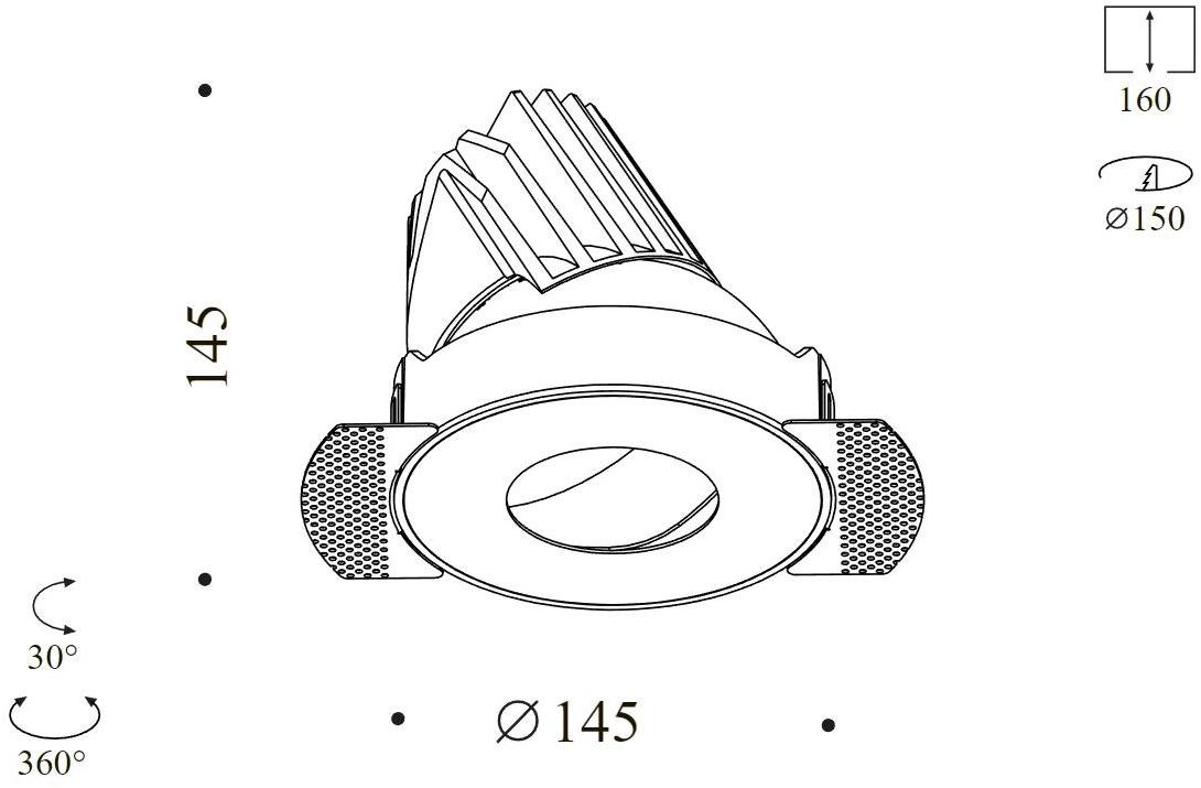 Centrsvet Регулируемый встраиваемый светодиодный светильник Point sun-id-1437704 - Вид №5