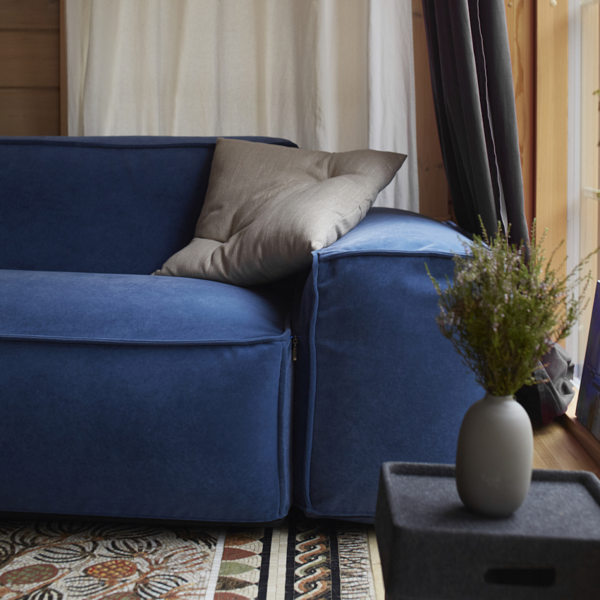Бескаркасный диван с подлокотником синий Santorini 20 МАСТЕРСКАЯ КРЕСЛО  335269 Синий Santreyd  - Вид №3
