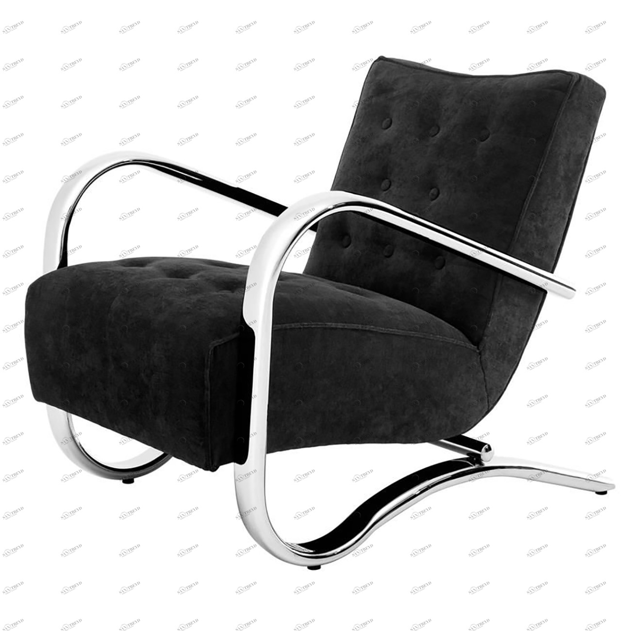 Кресло Sebastian от Eichholtz черное EICHHOLTZ ДИЗАЙНЕРСКИЕ, EICHHOLTZ 062303 Черный 