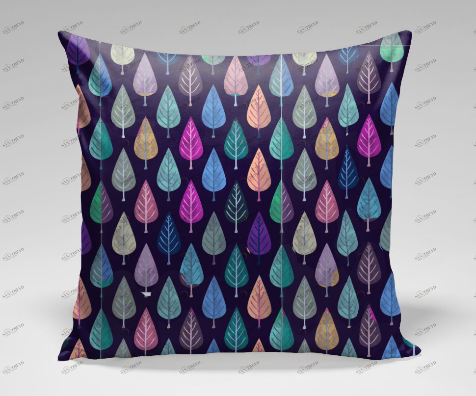 Подушка Leaf by Amir Faysal ICON DESIGNE ОРНАМЕНТ 119865 Мультиколор 