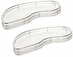 Würth Внутренний аксессуар для кухни из стали Guarnitura svoltabile angolo 0683730336/7