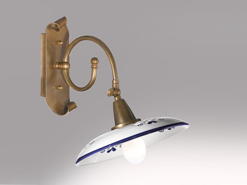 Регулируемая керамическая настенная лампа Cremasco Illuminazione Венецианская традиция ARCH-00132206