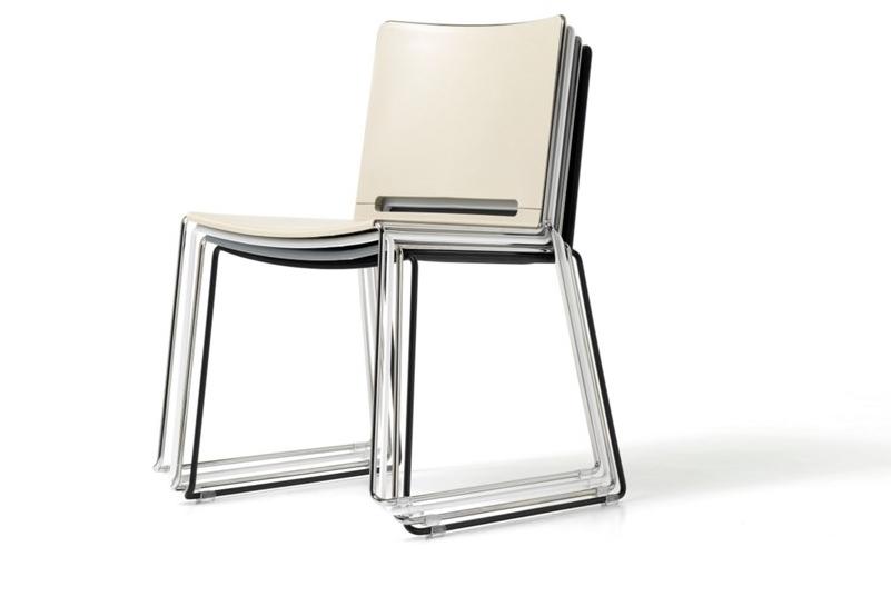 Diemme Стул из полипропилена, штабелируемый салазками Slim sun-id-1401381 - Вид №3