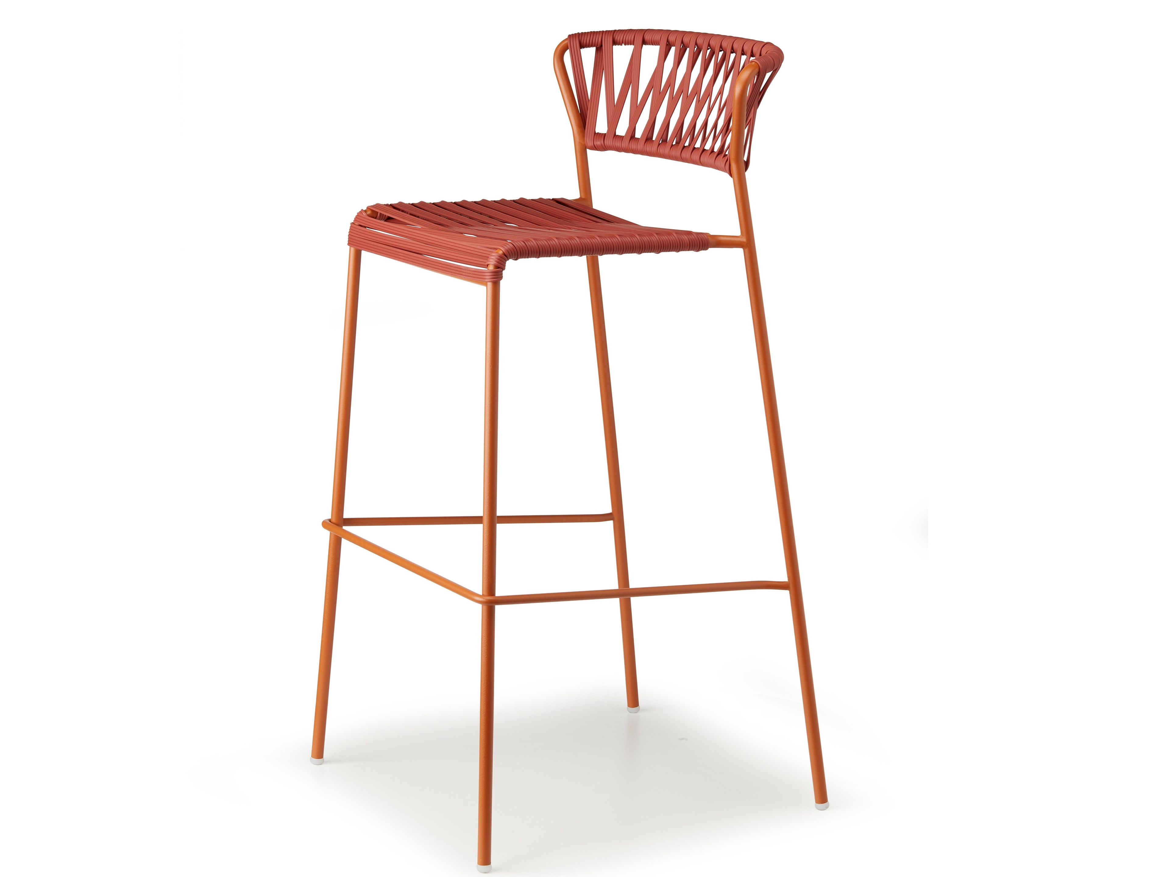 Открытый стул из нержавеющей стали и плетеной проволоки из ПВХ S-CAB Лиза ARCH-00146456