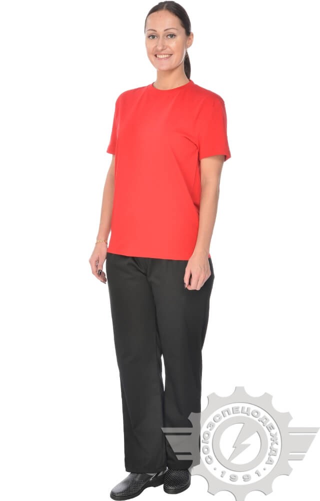 4958099 Футболка красная  Одежда для официантов  размер 4XL (60-62) Спецодежда  - Вид №9