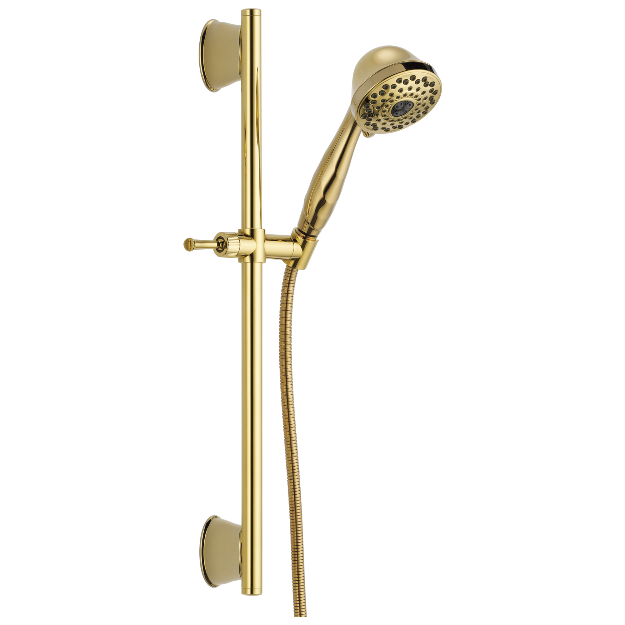 51589-PB Ручной душ с направляющей планкой с 7 настройками Delta Faucet Universal Showering Полированная латунь 