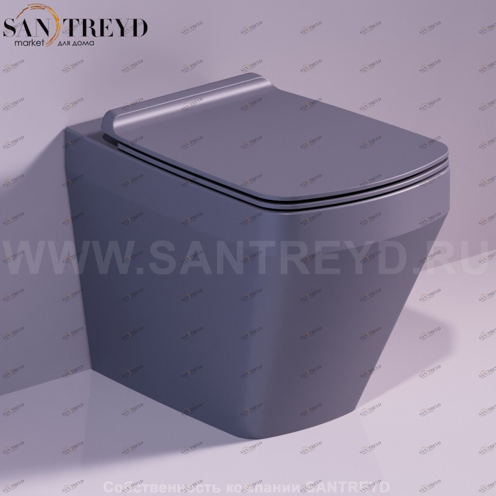 VI01ANTRACITEMATT Приставной унитаз напольный Черный Simas Baden Baden Италия