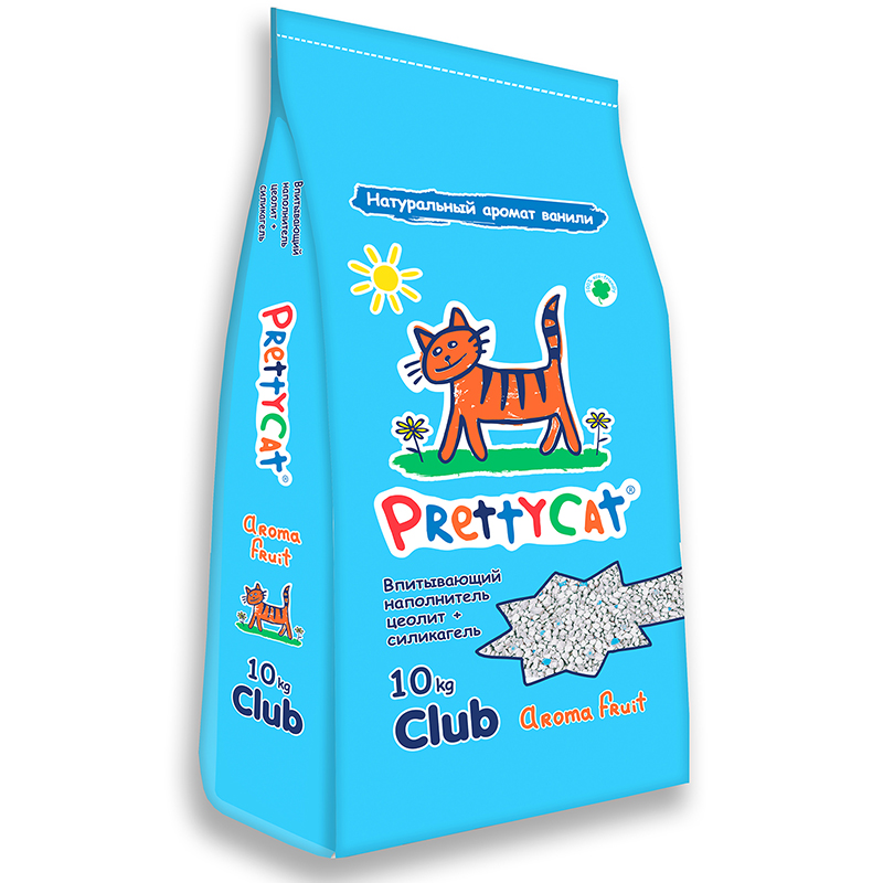 ПР0053791 Наполнитель для кошачьего туалета Aroma Fruit впитывающий 10кг PrettyCat 