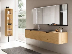 Archeda Тумба под умывальник из дерева с зеркалом Quaranta5