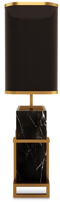 Porustudio Настольная лампа из мрамора черная маркина sun-id-1455468 - Вид №3