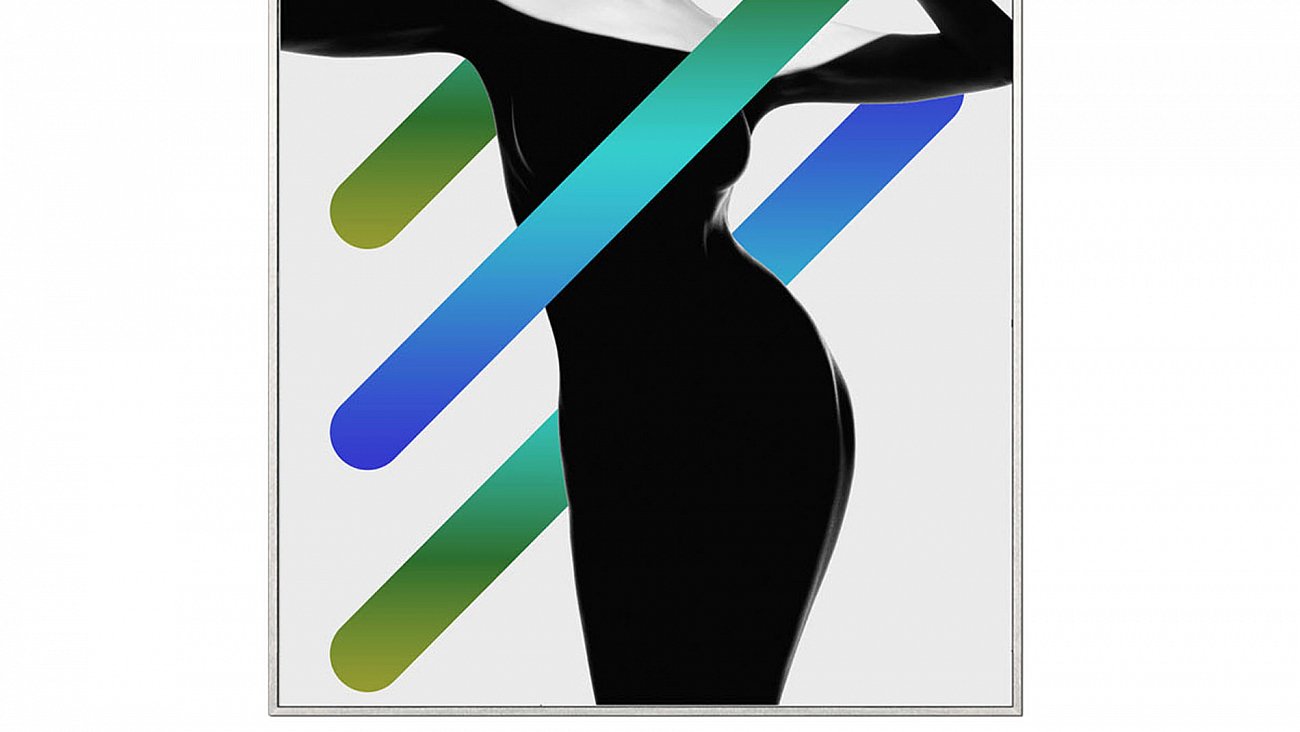 Постер прямоугольный на художественной бумаге 80х60 см "Модница-2" EVENHOME ДИЗАЙНЕРСКИЕ 00-3878748 Белый;черный;разноцветный  - Вид №2