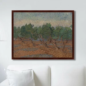 Картина в раме 78,5х100 см Olive Grove, 1889г. КАРТИНЫ В КВАРТИРУ  264165 Голубой;зеленый;коричневый;разноцветный