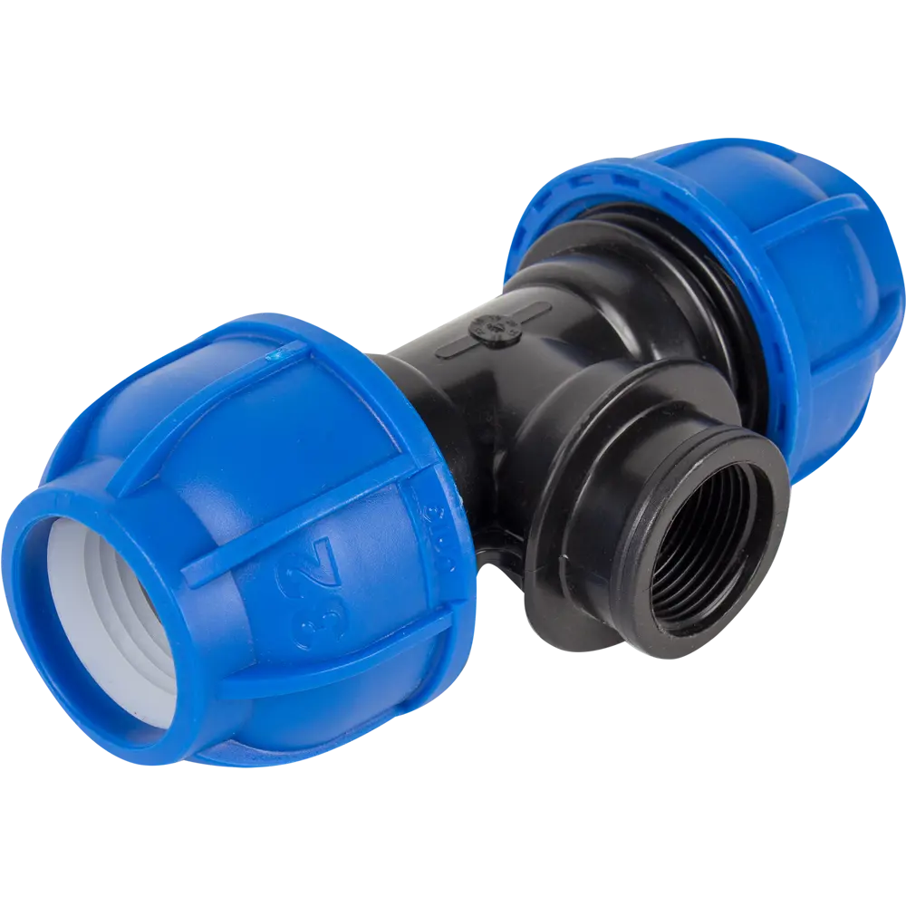 Тройник ПНД Unio ø3/4"х32х32 мм внутренняя резьба STLM-2099781