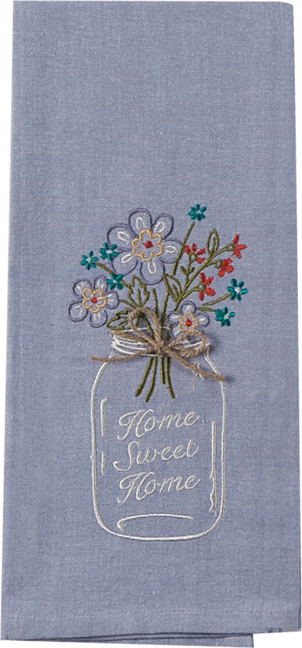 10636806 KAY DEE DESIGNS Полотенце кухонное Kay Dee Designs с вышивкой "Милый дом" 46х71см, хлопок Ткань 