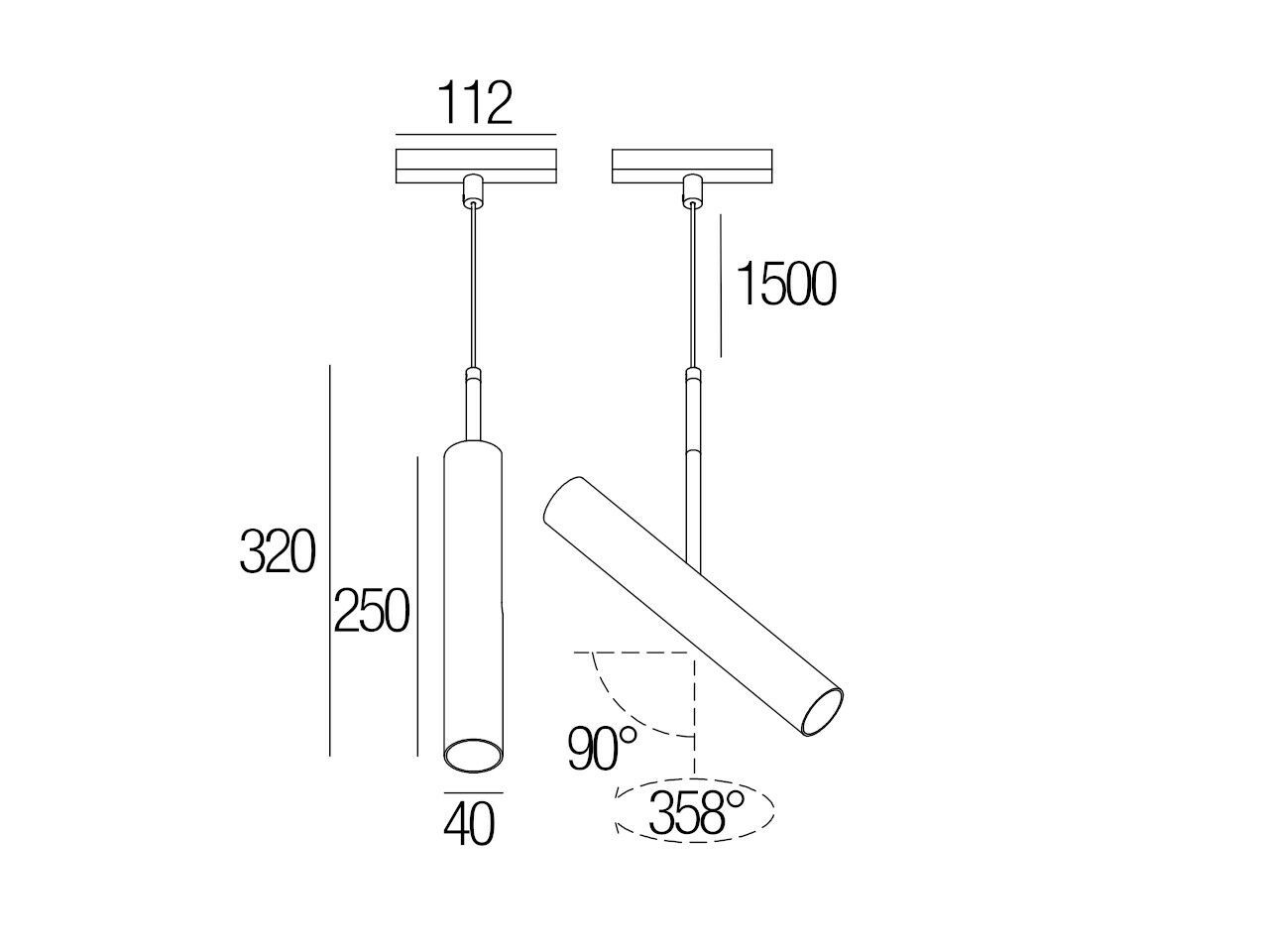 Регулируемый светодиодный подвесной светильник Flexalighting JOS T10P ARCH-00076403 - Вид №2