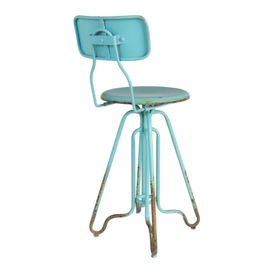 Стул барный Ovid голубой Dutchbone 1500043 - Вид №3