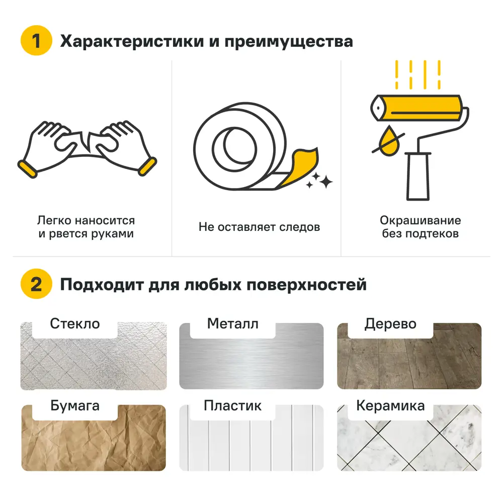 Малярная лента MONLID 48 мм x 50 м 3 шт STLM-2152627 - Вид №1