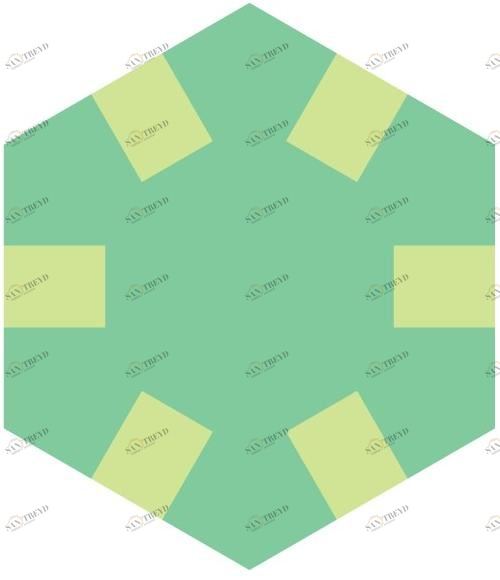 Бетонные покрытия для полов и стен для интерьеров и экстерьеров Hexagon Santreyd sun-id-1487514
