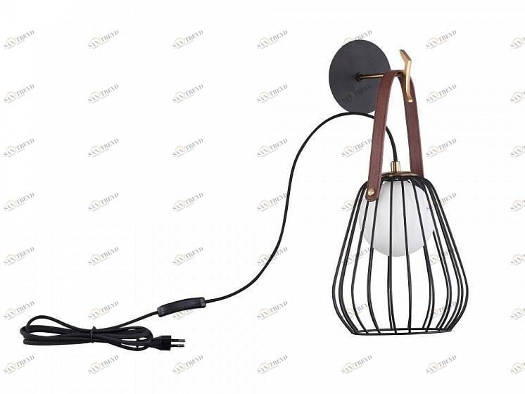 MAYTONI Настенный светильник из кожи Indiana Mod544wl