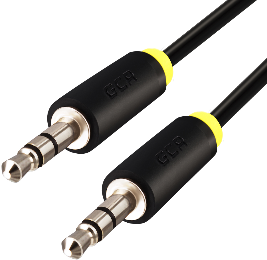 GCR-AVC1114-0.25m кабель аудио 0.25m jack 3,5mm/jack 3,5mm черный, желтая окантовка, ультрагибкий, 28 awg, m/m, premium , экран, стерео Greenconnect Santreyd 