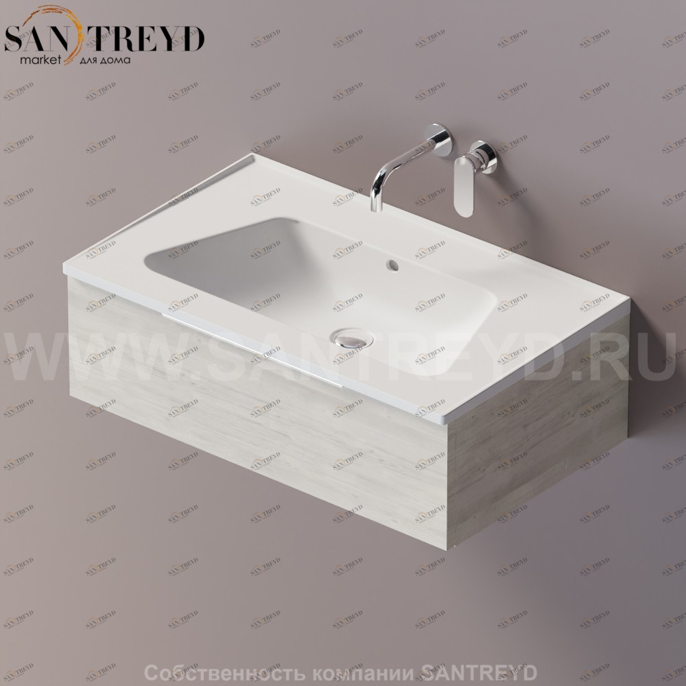 Flaminia BLOOM Тумба под раковину 85 см с 1 ящиком BBX993.WW Ceramica Flaminia