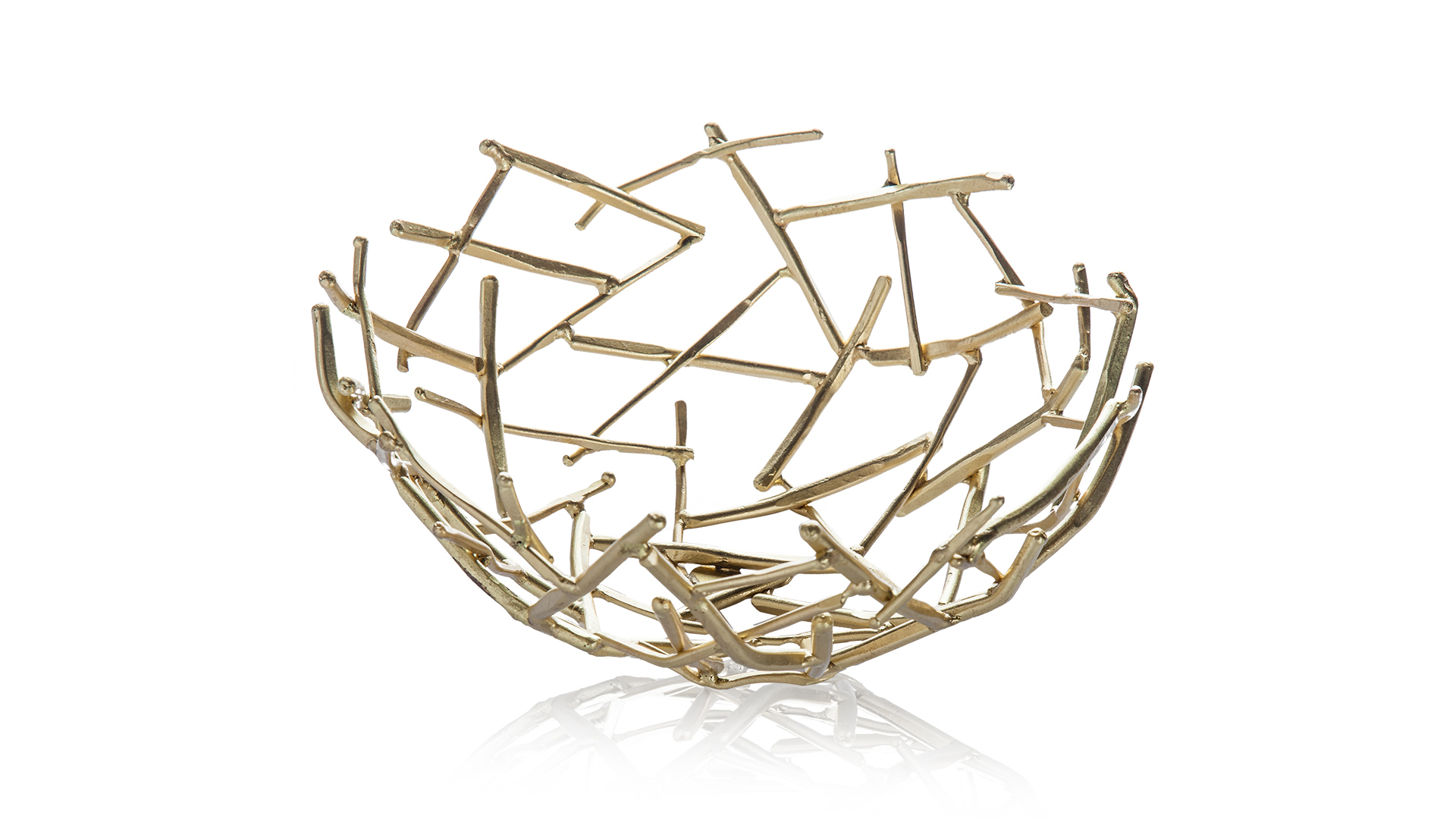 10614504 Michael Aram Чаша Michael Aram "Солома" 16см (золотистая) Латунь  - Вид №2