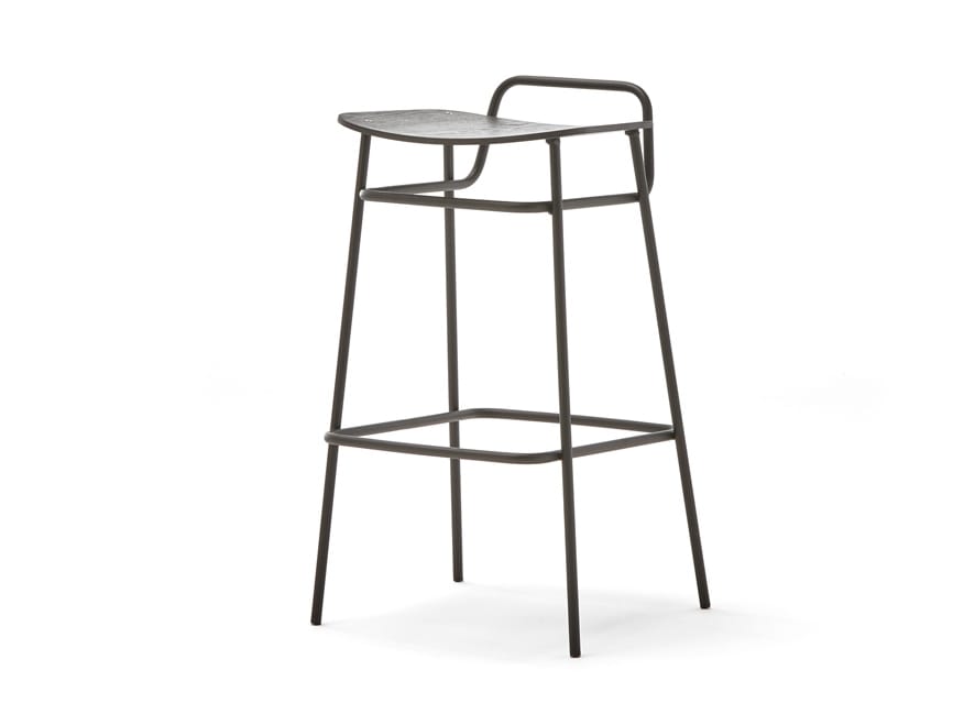 Высокий металлический табурет с подставкой для ног Blasco&Vila Fosca ARCH-00137481 - Вид №5