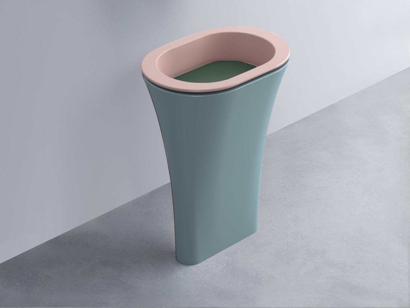 AMLA65-CP+AMPILO-MU+AMCOLO-PL Раковина Amedeo Ovale отдельностоящая cielo Enjoy + Amedeo Ceramica Cielo
