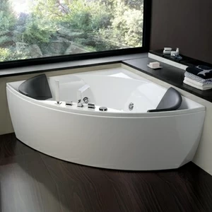 Ванна угловая с аэро и гидромассажем Meli 150 см
