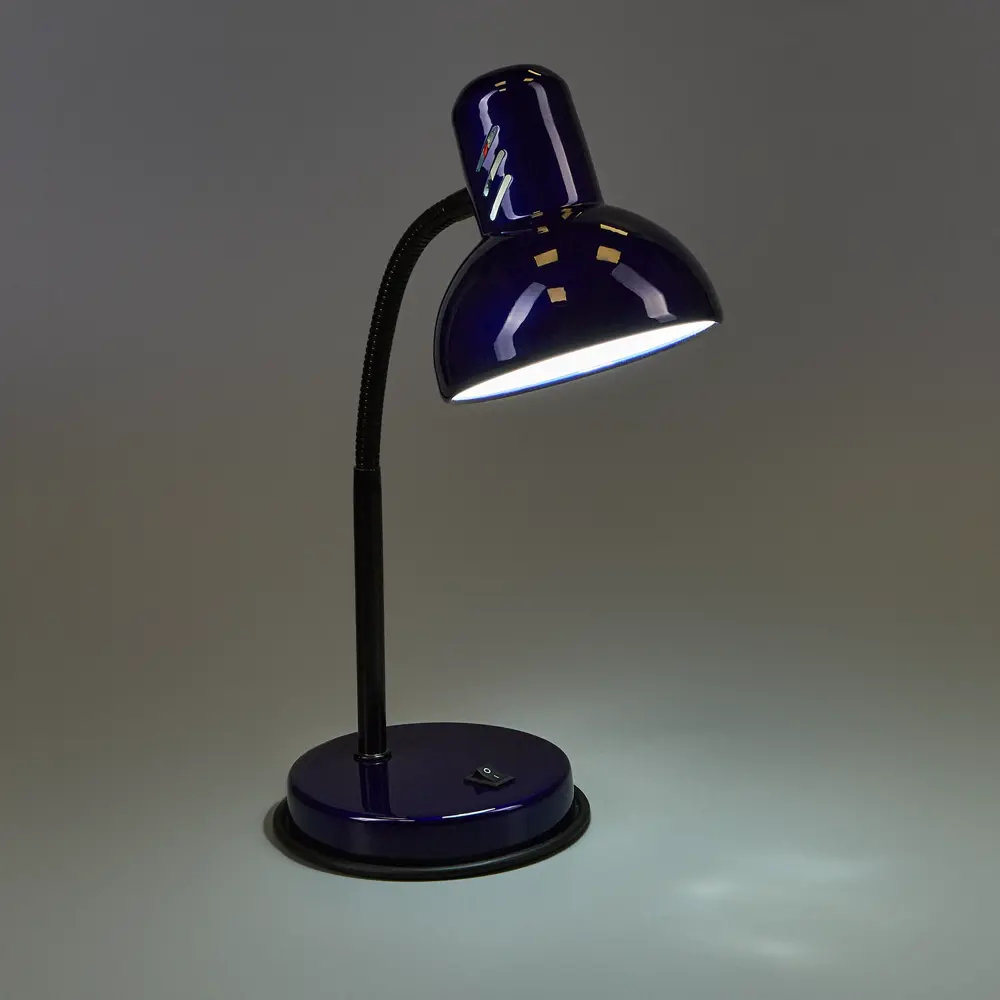 Рабочая лампа настольная Семь огней Эйр 1 лампа Е27 цвет синий STLM-2122066 - Вид №1