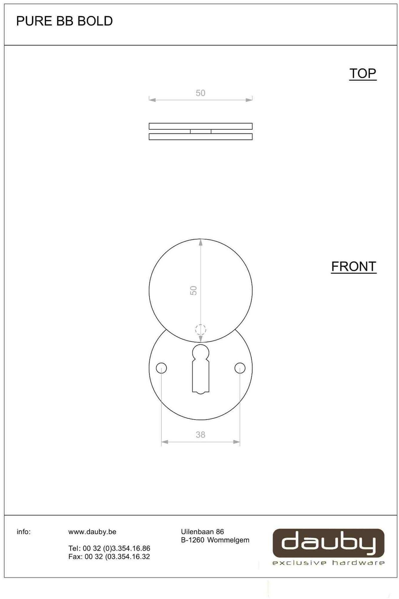 Dauby Круглая насадка Pure® 14604 - Вид №1