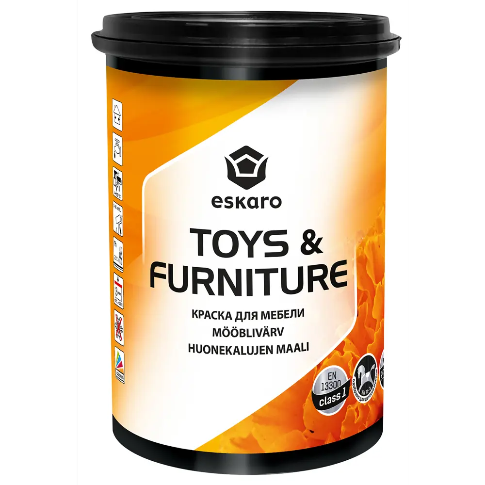 Прозрачная моющаяся краска Eskaro Toys & Furniture для мебели и игрушек 0.9 л 89385178 Santreyd STLM-1342921