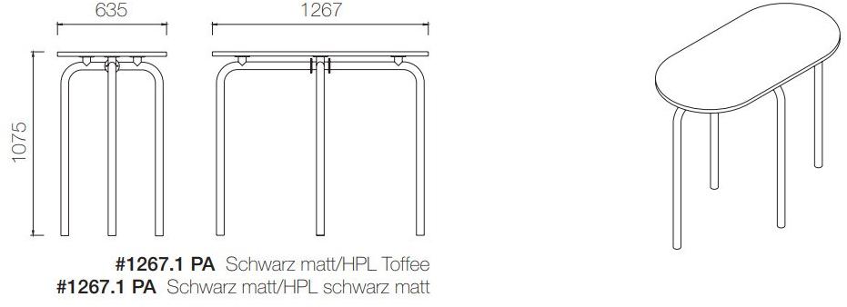Atelier Haußmann Стол высокий овальный  1267.1 pa  - Вид №9