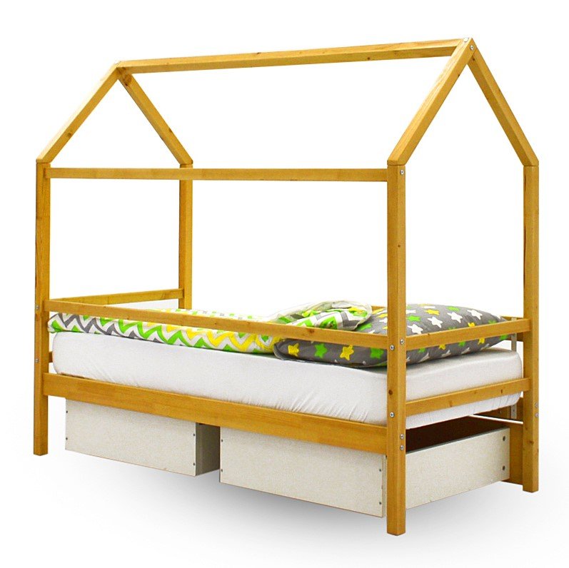 Кровать-домик детская деревянная Svogen БЕЛЬМАРКО  00-3833064 Бежевый Santreyd  - Вид №4