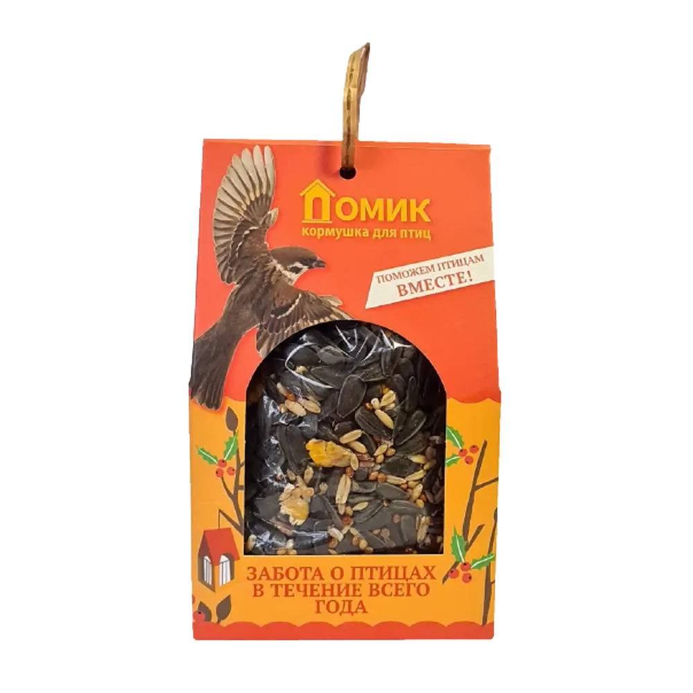 Кормушка для диких птиц Домик, пластик, корм 100 г Santreyd STLM-2078552