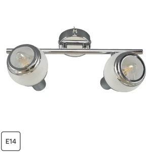 Спот поворотный Largo 2 лампы 4 м² цвет хром