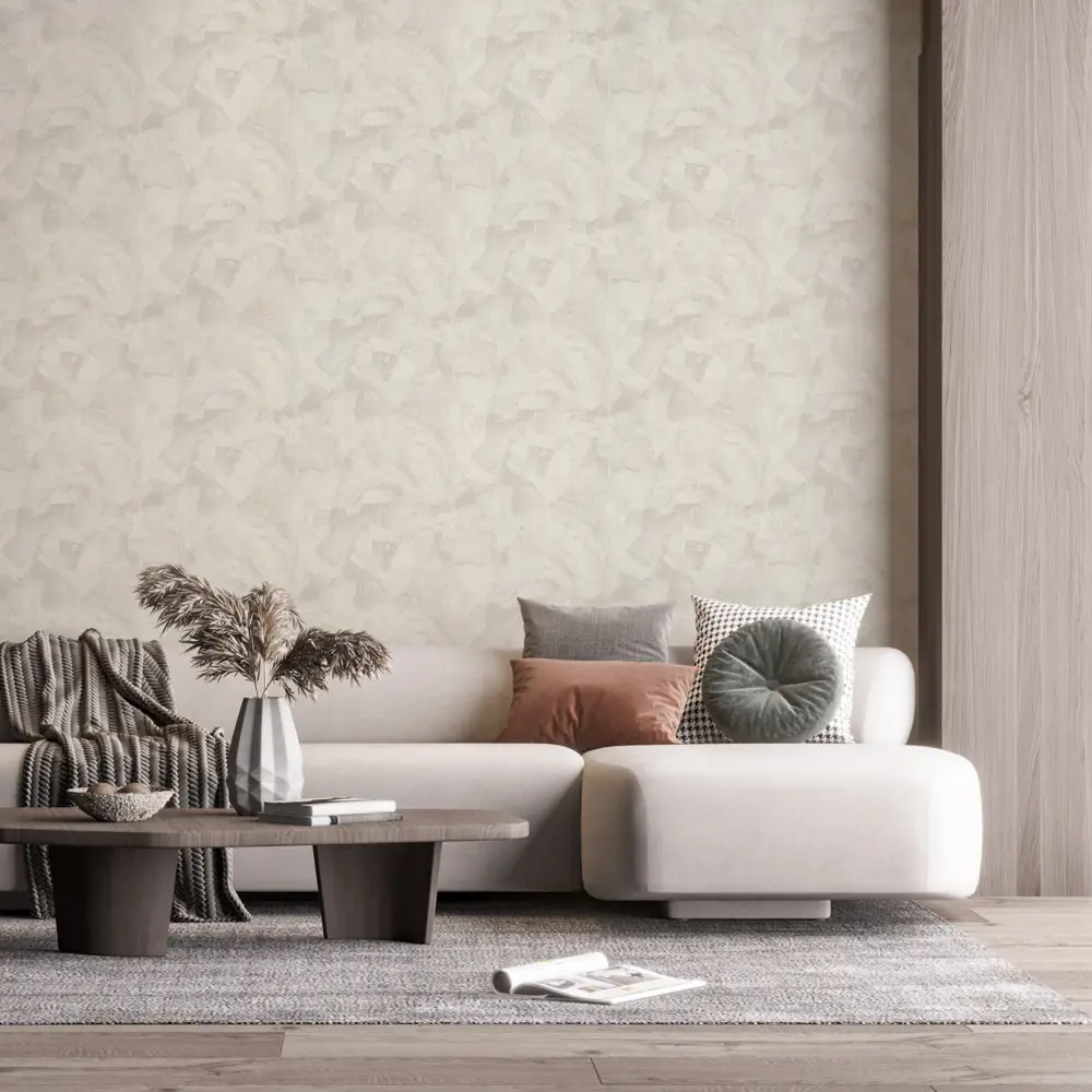 Обои флизелиновые Аспект Ру Титан светло-бежевые 1.06 м 70348-12 STLM-2183084 - Вид №2