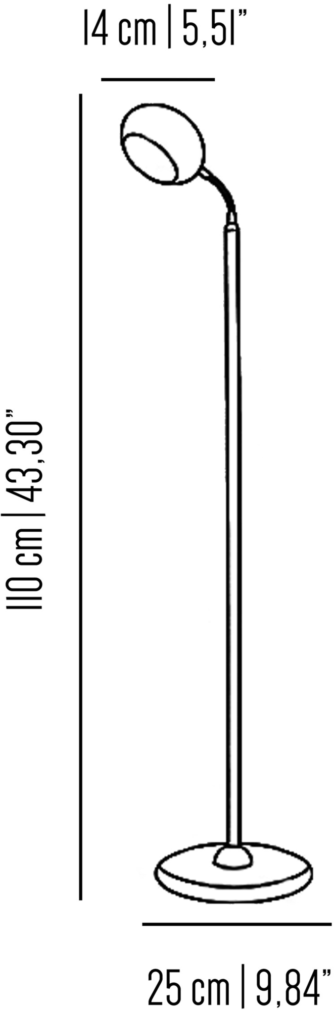 Il Bronzetto Регулируемый торшер из латуни Gea Gea02 - Вид №5