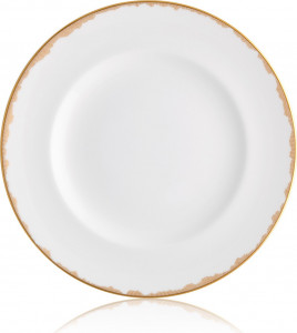 10538545 Royal Crown Derby Тарелка закусочная Royal Crown Derby "Рюши" 21,5см Фарфор костяной