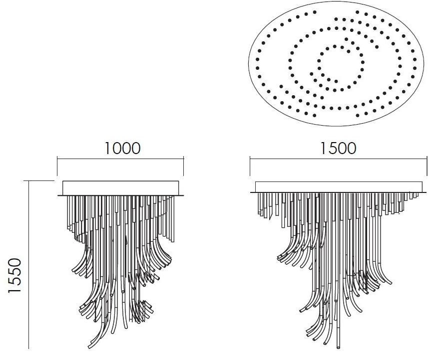 NEXO LUCE Люстра из светодиодного стекла Oxen bespoke 2511b0 - Вид №3