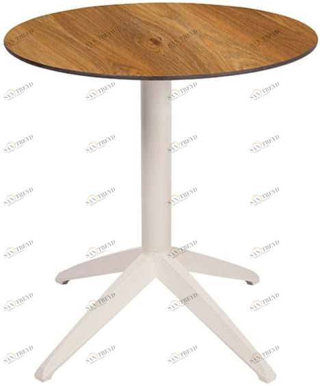 Ezpeleta Круглый садовый стол из полипропилена и hpl Quatro Mhk-qufr