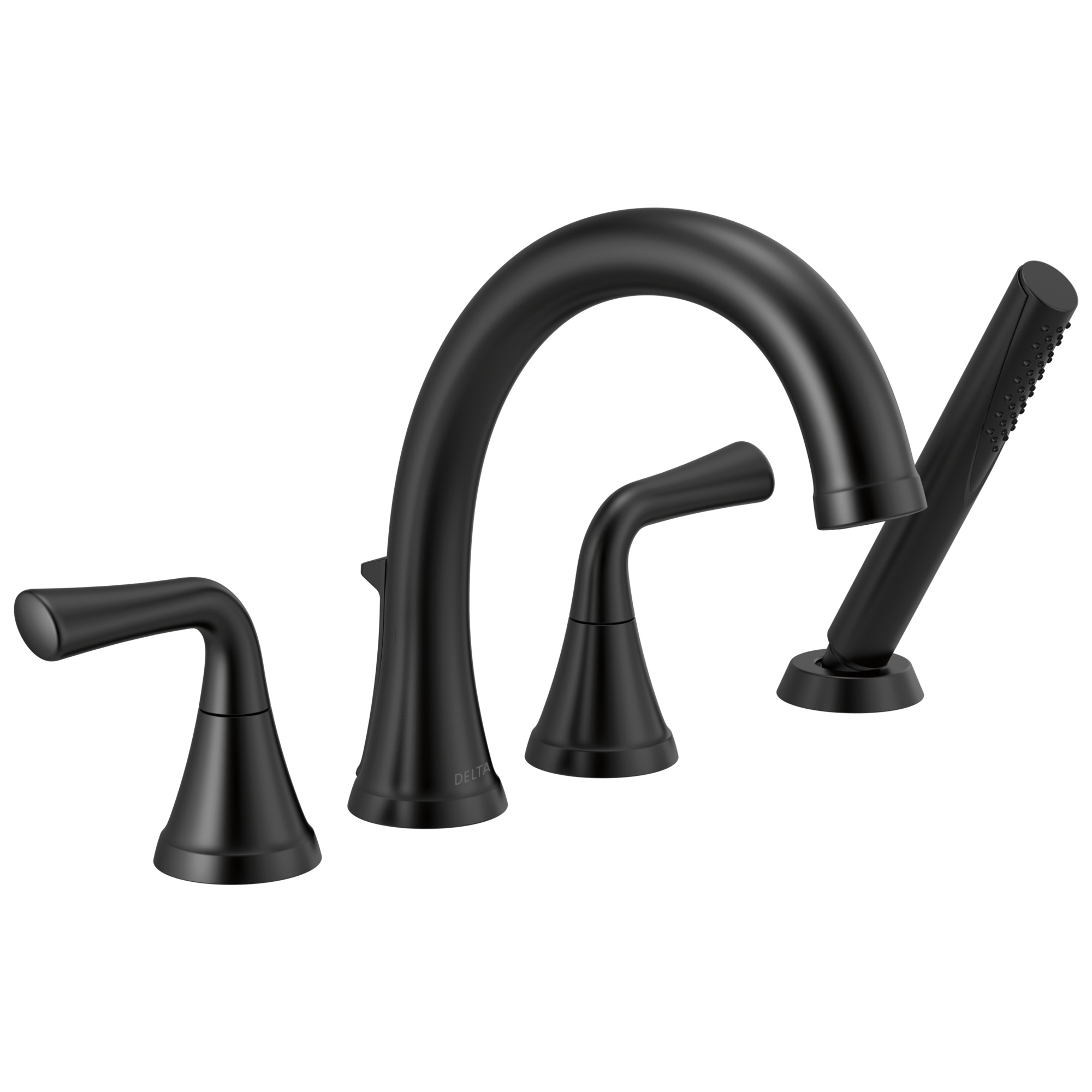 T4733-BL Римская ванна с ручным душем Delta Faucet Kayra Матовый черный