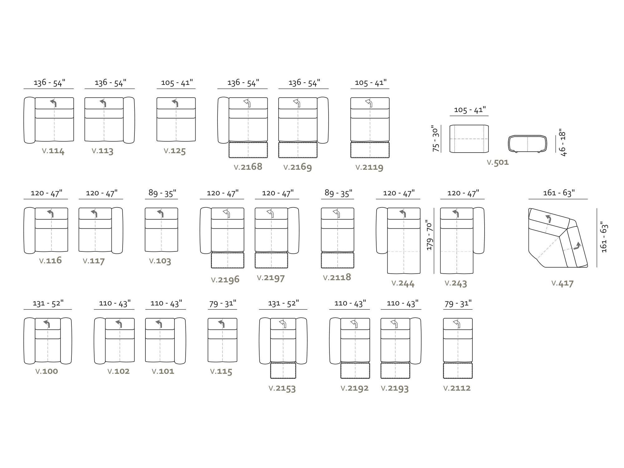Кожаный диван с электроприводом на 3 места Max Divani BOMBER ARCH-00099245 - Вид №6