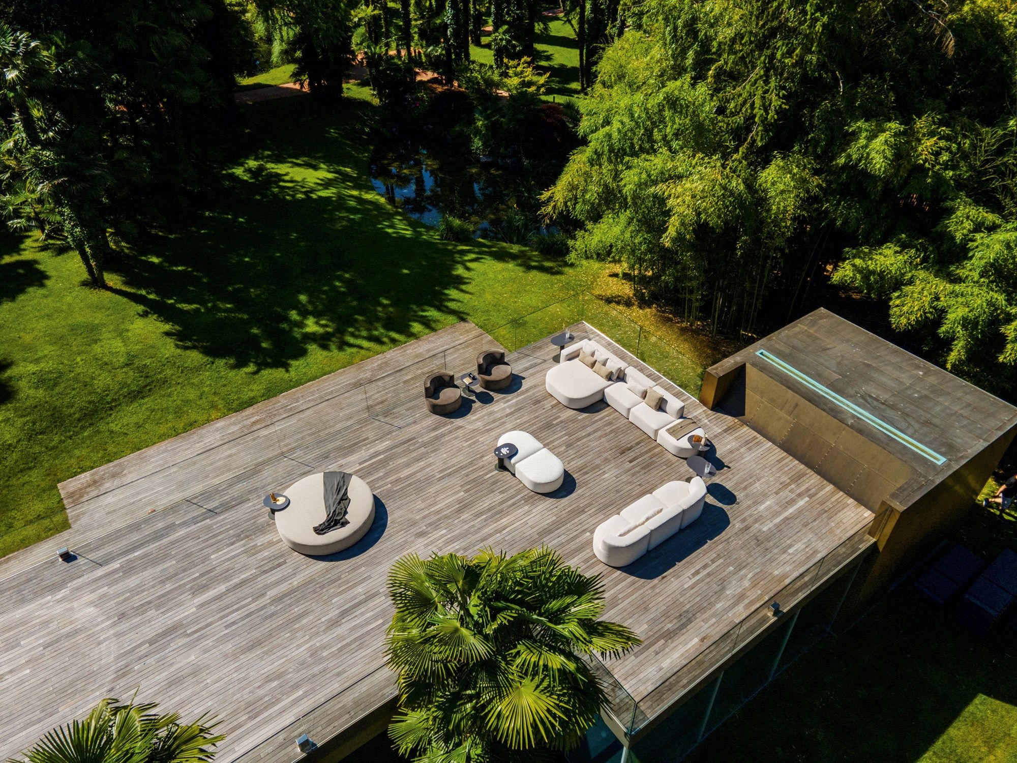 Тканевый модульный садовый диван Varaschin Belt ARCH-00025302 - Вид №3