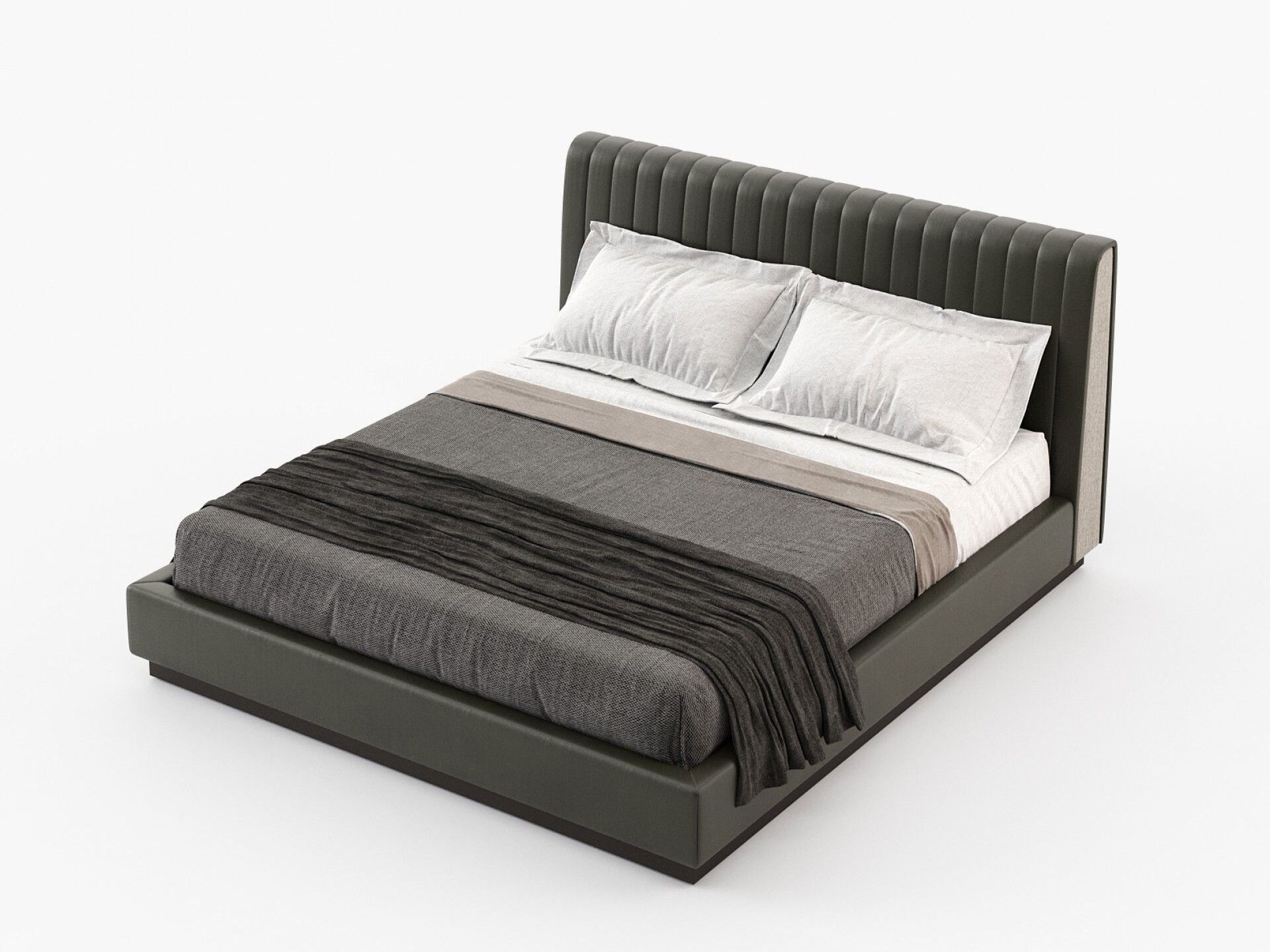 Двуспальная кровать с мягким изголовьем Laskasas Гарри ARCH-00132655 - Вид №2