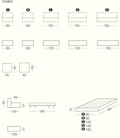 Milano Bedding Мягкий пуф со съемным чехлом из ткани Tommy sun-id-1485605 - Вид №5