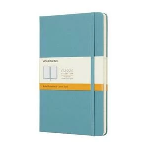 Блокнот Moleskine CLASSIC LARGE, линейка, голубой