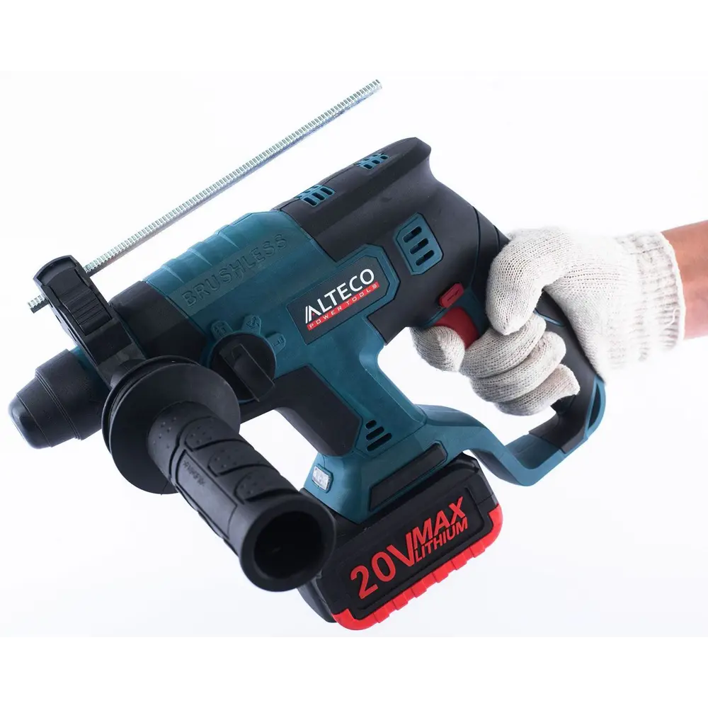 Перфоратор аккумуляторный бесщеточный SDS-plus Alteco CRH 18-20 Li, 20 В Li-ion 1x4 Ач, 1.7 Дж STLM-2027461 - Вид №7