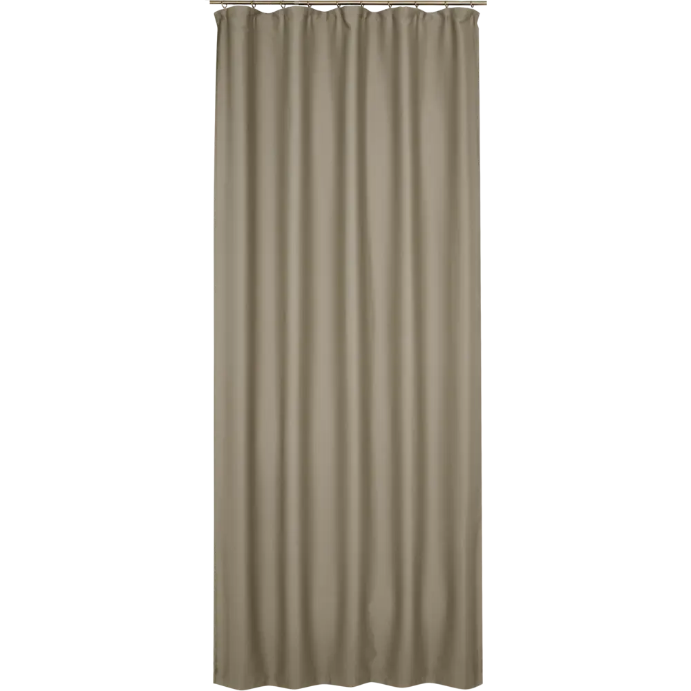 Штора на ленте блэкаут Ален 140x270 см цвет бежевый ТОРГОВЫЙ ДОМ ТЕКСТИЛЬ STLM-2055343 - Вид №1